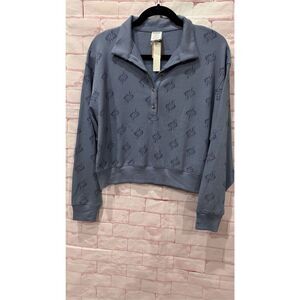 Victorias Secret Pink blue‎ long sleeve pijama top size large